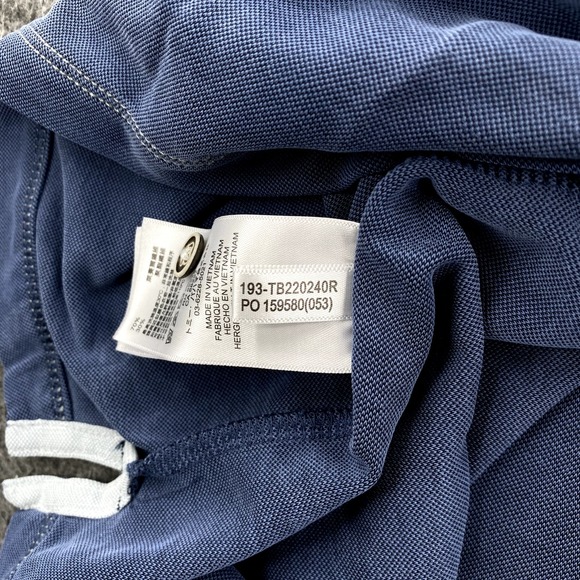 Tommy Bahama Polo Shirt Mens 2XL Blue Beach Vacation Stretch Classic SS *Flaw - Picture 13 of 14